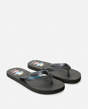 Load image into Gallery viewer, Rip Curl Youth Icons Bloom Open Toe - Black/Blue