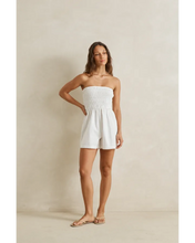 Load image into Gallery viewer, Rhythm Perry Strapless Playsuit - White