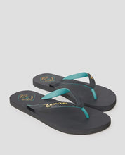 Load image into Gallery viewer, Rip Curl Desto Bloom Open Toe - Black/Green