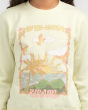 Load image into Gallery viewer, Rip Curl Girl Tropic Search Crew - Lemon Ice