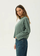 Load image into Gallery viewer, Afends Altitude Long Sleeve Tee - Pine Stripe