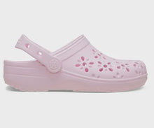 Load image into Gallery viewer, Crocs Classic Floral Cut Out Toddler Clogs (C4-C10) - Pink Milk
