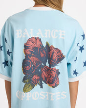 Load image into Gallery viewer, RVCA Womens Toni Ringer T-Shirt - Crystal Blue