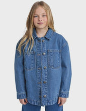 Load image into Gallery viewer, Eve Girl Rosie Shacket (8-16) - Denim Blue