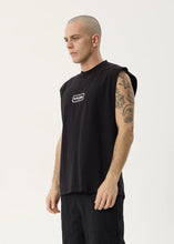 Load image into Gallery viewer, Afends Spiritual Heavyweight Sleevless Tee - Stone Black