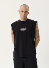 Load image into Gallery viewer, Afends Spiritual Heavyweight Sleevless Tee - Stone Black