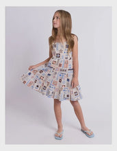 Load image into Gallery viewer, Eve Girl Holiday Frill Dress (8-14) - Print
