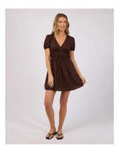 Load image into Gallery viewer, All About Eve Fern Linen S/S Dress - Brown