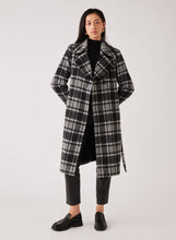Load image into Gallery viewer, Esmaee' Concrete Coat - Black/Check