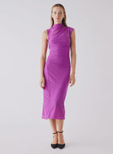 Load image into Gallery viewer, Esmaee' Viola Midi Dress - Bright Purple