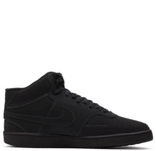 Load image into Gallery viewer, Nike Mens Court Vision Mid Next Nature Shoe - Black/Black-Black