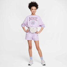 Load image into Gallery viewer, Nike Sportswear Club Girls' French Terry Crew-Neck Sweatshirt - Doll/Taupe Grey