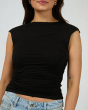 Load image into Gallery viewer, Silent Theory Evie Ruched Top - Black