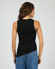 Load image into Gallery viewer, Silent Theory Button Down Knit Tank - Black