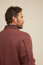Load image into Gallery viewer, Breakaway Kyler Snowy Mountain Fleece Half Zip - Sepia Brown