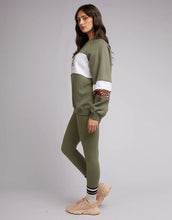 Load image into Gallery viewer, All About Eve Jordan Panelled Crew - Khaki