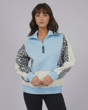 Load image into Gallery viewer, All About Eve Ski Lodge 1/4 Zip Sweater - Light Blue