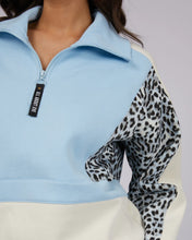Load image into Gallery viewer, All About Eve Ski Lodge 1/4 Zip Sweater - Light Blue