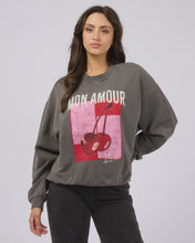 Load image into Gallery viewer, All About Eve Mon Amour Slouch Crew - Charcoal