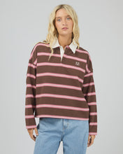 Load image into Gallery viewer, All About Eve Avery Rugby Top - Brown