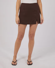Load image into Gallery viewer, All About Eve Fern Linen Skort - Brown