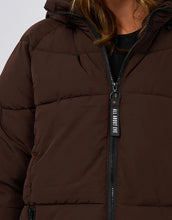 Load image into Gallery viewer, All About Eve Remi Luxe Midi Puffer Jacket - Brown