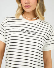 Load image into Gallery viewer, All About Eve AAE Washed Stripe Tee - Black