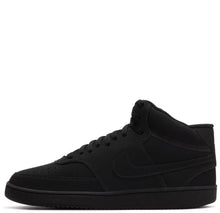 Load image into Gallery viewer, Nike Mens Court Vision Mid Next Nature Shoe - Black/Black-Black
