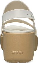Load image into Gallery viewer, Crocs Women Brooklyn Sky Sandal Shoe - Frappe/Cashew