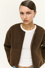Load image into Gallery viewer, Staple The Label Alaric Cropped Jacket - Chocolate