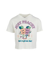 Load image into Gallery viewer, Eve Girl Just Peachy Tee (3-7) - Vintage White
