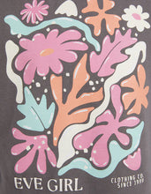 Load image into Gallery viewer, Eve Girl Coral Garden Tee - Charcoal