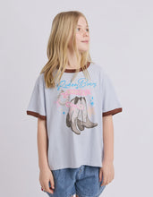 Load image into Gallery viewer, Eve Girl Boots Ringer Tee - Light Blue