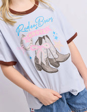 Load image into Gallery viewer, Eve Girl Boots Ringer Tee - Light Blue