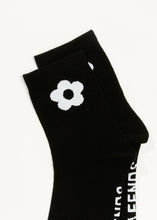 Load image into Gallery viewer, Afends Blossom Recycled Two Pack Socks - White/Black