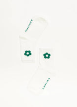 Load image into Gallery viewer, Afends Blossom Recycled Two Pack Socks - White/Black