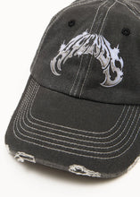 Load image into Gallery viewer, Afends Scorpius Recycled Six Panel Cap - Stone Black