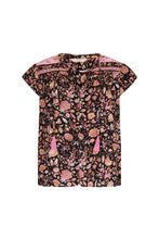 Load image into Gallery viewer, Arnhem Sabba Blouse in Sunset Black