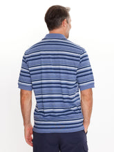 Load image into Gallery viewer, Breakaway Fai Striped Kinnersly Polo - Coastal Marle