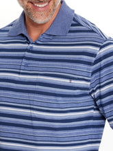 Load image into Gallery viewer, Breakaway Fai Striped Kinnersly Polo - Coastal Marle
