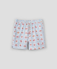 Load image into Gallery viewer, Indie Kids The Positano Swim Trunk - Off White Orange