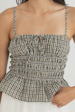 Load image into Gallery viewer, Rhythm Antibes Plaid Top - Olive