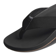 Load image into Gallery viewer, Reef Raglan Thongs - Black/Gum