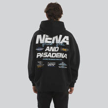 Load image into Gallery viewer, Nena And Pasadena Network Box Fit Hoodie - Anthracite Black