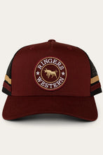 Load image into Gallery viewer, Ringers Western McCoy Trucker Cap - Burgundy