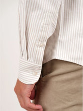 Load image into Gallery viewer, James Harper Oxford Stripe Long Sleeve Shirt - Tobacco