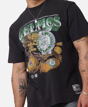 Load image into Gallery viewer, Mitchell & Ness Bevel Burst Celtics Tee - Overdyed Black