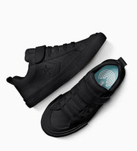 Load image into Gallery viewer, Converse Pro Blaze Strap Leather Junior Low Shoe - Black/Black/Black