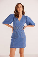 Load image into Gallery viewer, MINKPINK Peyton Denim Mini Dress - Denim Blue