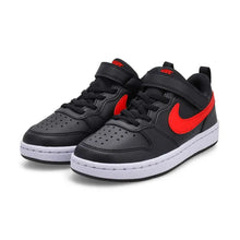 Load image into Gallery viewer, Nike Youth Court Borough Low Recraft - Black/University Red-White